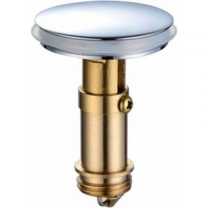 Aiducho - Bonde Clic-Clac Pop-Up De 35,2 Mm Pour Lavabo De Salle De Bain, Cuisine, Lavabo En Laiton Massif Chromé (Acier Inoxydable 35,2 Mm)