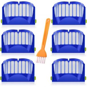 6Pcs Filtre pour iRobot Roomba 600 604 605 606 610 612 614 615 616 620 621 626 627 630 631 632 639 640 650 651 660 669 670 671 672 675 676 680 681