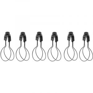 Lot de 3 supports d'abat-jour en fer forgé avec clip de remplacement pour abat-jour