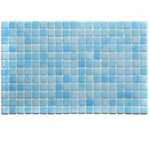 Ilcom - Mosa&iuml;que en verre press&eacute; sur maille pour piscine 32.5cm x 51.5cm - Caribbean Pool