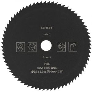 TONYSA 85 mm 10 mm Saw circulaire HSS, scie de mat&eacute;riau roue de coupe, aluminium pour tuyau en PVC pour outils rotatifs, ciment appropri&eacute;, tuyau en
