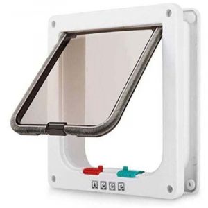 ZVD - Chatiere Pour Chat Chien, Chatière et porte pour animaux, Taille m (19.2 20 5.5cm)