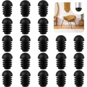 Protection 50 Pcs Pied de Chaise, Embout Pied de Chaise 19mm, Couvre-Jambes de Chaise, Bouchon Pied de Chaise Embout Entrant Rond pour Chaise pour