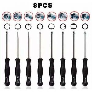 Sunxury - 8 pi&egrave;ces Kit de cl&eacute; de r&eacute;glage de carburateur D&eacute;broussailleuse et tron&ccedil;onneuse