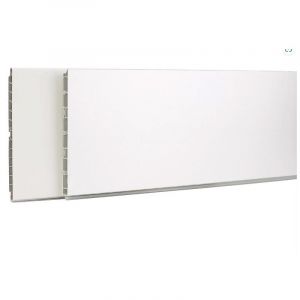 Synercia - Plinthe de caisson en pvc - hauteur 100 mm - longueur 3,85 m - finition noir mat