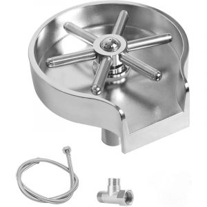 Rinser en verre pour &eacute;vier de cuisine, laveuse de tasse de bouteille pour fixation de l'&eacute;vier, porte-greffe de cuisine, robinet de pulv&eacute;risateur,