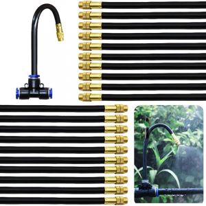 Buse Brumisateur, 20 morceaux 8mm Buse Arrosage, Buse d'atomisation en Cuivre R&eacute;glable, Convient pour l'irrigation par Arrosage pour le Jardin de La