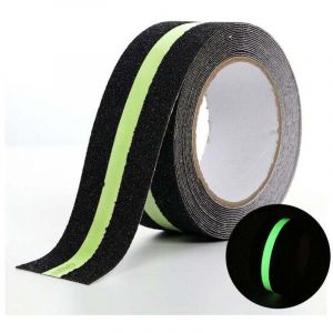 Bande antid&eacute;rapante adh&eacute;sive avec bande fluorescente pour la r&eacute;flexion nocturne, bande antid&eacute;rapante int&eacute;rieure et ext&eacute;rieure, id&eacute;ale pour les