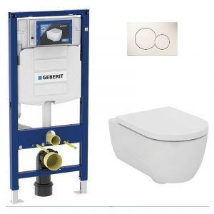 Pack Bati support Geberit et wc suspendu à fond creux Ideal Standard Blend Curve AquaBlade