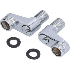 Adaptateur de Mitigeur de Douche, G1/2in Vers G3/4in Robinet de Douche Mural Swing Water Pipe Flexion R&eacute;paration R&eacute;Glage Robinet Pied Incurv&eacute;