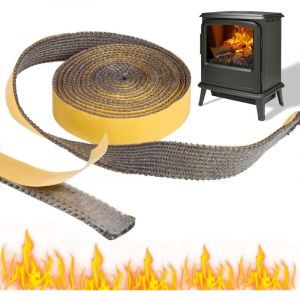 Joint Poele a Bois Joint Insert Cheminée Joint Insert 3m x 20mm x 3mm Joint Cheminée Joint Porte Poele a Bois Bande d'Étanchéité Adhésive Convient