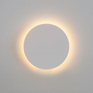 GTV - Applique murale circulaire 'Eclipse' - 18W - cct - IP65 - Blanc