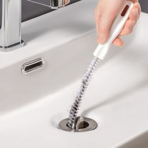 3 Pièces Brosse de Nettoyage de Drain D'égout, Flexible 45cm évier Brosse de Nettoyage pour Débouchage de Canalisation et Les Tuyaux, Vidange Drague