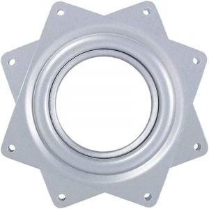Lntyq Roulement &agrave; Billes Plateau Pivotant,Plaque Pivotante,Base Pivotante,Plaque Tournant 360,M&eacute;tal Carr&eacute; Pivotant,Barre pour Tabouret de Bateau