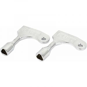 Lot de 2 cl&eacute;s triangle pour ouverture rapide d&rsquo;urgence d&rsquo;ascenseur, pour serrure de 9 mm