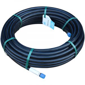 10 m de tube PEHD bande bleue eau potable (tube PE) NF-PN12,5 Ø32 x 3,0 mm - Arcanaute