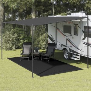 Tapis de tente,Tapis extérieur,Tapis de jardin 200x400 cm Noir CFW984138