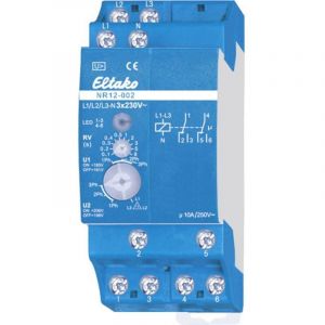 Eltako - Relais de surveillance de réseau NR12-002-3X230V Tension de fonctionnement: 230 v 2 inverseurs (rt) (l x l x h)