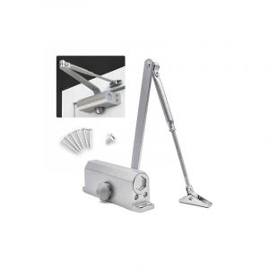 Crea - Ferme-porte Hydraulique Automatique avec Dispositif D'arrêt,Ultrixe, Ferme Porte à Ressort Réglable, Tampon Fermé usage Commercial et