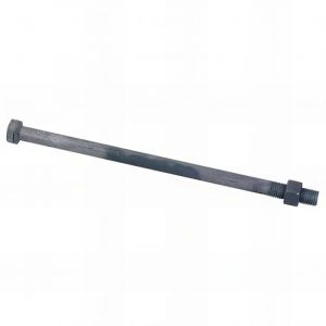 Fixtout - 100 boulons de charpente t&ecirc;te hexagonale 12 x 200 mm - Galvanis&eacute; - BH1220009B