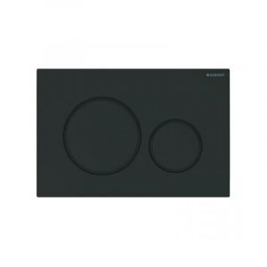 Plaque de commande de rin&ccedil;age &agrave; touches en noir mat - Geberit Sigma20