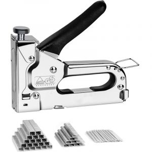 Pistolet &agrave; clous 3 en 1 robuste (avec clous de type u 200 + clous de type porte 200 + clous de type t 200) Pistolet &agrave; clous manuel pour tissus
