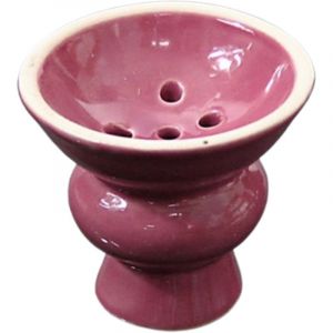 Foyer pour chicha, grand mod&egrave;le en c&eacute;ramique, rouge clair