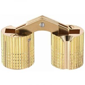 Ulisem2pcs Charnière Cylindrique Charnière Invisible Porte Placard Armoire Meuble 14mm angle ouverture 180°