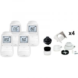 Evohome Honeywell EVO-TRV4 Pack de t&ecirc;tes thermostatiques W343673