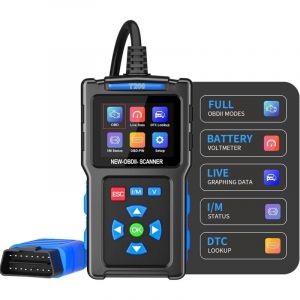 Outil de diagnostic automobile OBD2, T200 OBD2, scanner multimarque OBDII, outil de diagnostic du syst&egrave;me moteur, compatible avec les v&eacute;hicules &agrave;