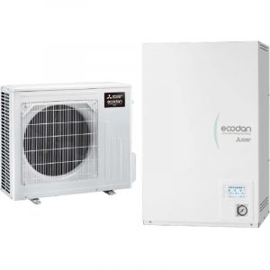 Pompe à chaleur air-eau Mitsubishi ECODAN R32 6 kW – SUZ-SWM60VA2 avec Hydrobox ERSD-VM2E (sans ballon), classe A+++