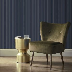 Superfresco Easy - Papier peint intissé Rayures Camille 1005 x 52cm Bleu