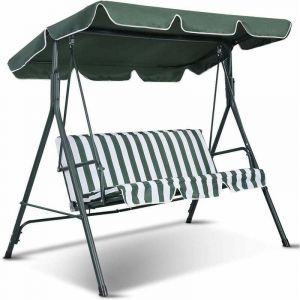 191x132 cm Vert)Toit de Rechange pour Balancelle de Jardin Anti-UV, Toit Balancelle en Tissu Oxford imperm&eacute;able 600D Imperm&eacute;able avec Largeur de Bord