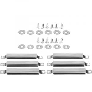 Kit de r&eacute;paration de pi&egrave;ces d&eacute;tach&eacute;es pour barbecue &agrave; gaz, comprenant 2 tubes de passage r&eacute;glables en acier inoxydable pour grilles de barbecue.