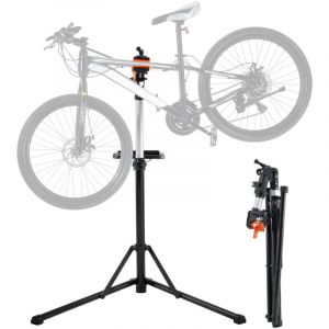 Mophorn - vevor Pied deAtelier Velo Pliable Charge 30 kg Support de Reparation de Velo Reglable en Hauteur Pince Pivotant 360&deg; Stand de Bicyclettes