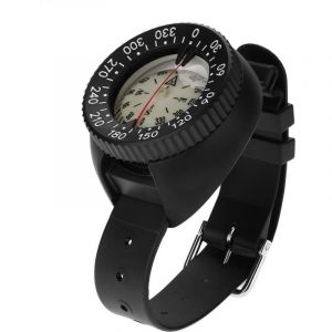Boussole au Poignet, Montre de plongée Boussole Étanche Bracelet de Montre en Plein air Boussole Portable Haute précision Boussole Professionnelle