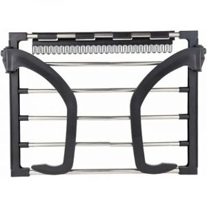 YMYNY S&eacute;choir &agrave; Linge pour Radiateur - Portable - Tube Circulaire - Petite Taille - Noir - 32 x 40 cm -