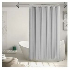 Rideau de douche 200 x 220 cm (hauteur 200 cm, largeur 220 cm) avec 12 anneaux de rideau de douche