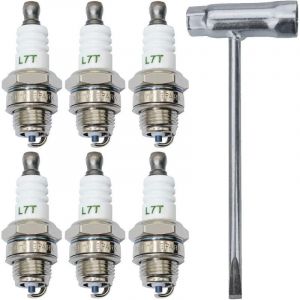 L7T BPMR7A Bougie d'allumage pour STIHL 009 010 011 012 015 MS170 MS170C MS171 pour Husqvarna 36 41 61 66 136 137 141 142, Remplace pour BPM7A BM6A