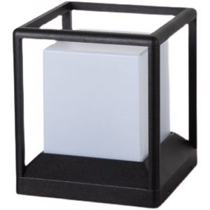 Lampadaire d'ext&eacute;rieur 10 W, &eacute;tanche IP65, connexion &eacute;lectrique, petit format, lumi&egrave;re chaude, id&eacute;al pour les all&eacute;es et les pelouses (noir) [Classe