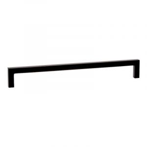 Poignée de meuble zamac noir mat - Entraxe : 320 mm - Longueur : 328,5 mm Fosun
