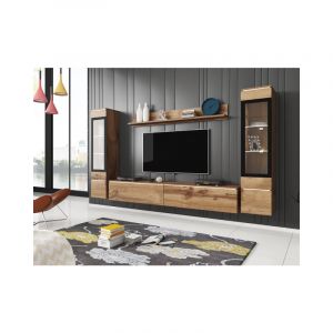 Bratex - Ensemble de meubles de salon vera ii, ensemble de meubles de salon, &eacute;clairage led inclus, couleur wotan