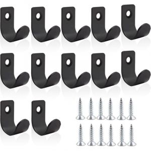 Lot de 12 crochets plats pour bâche, 35 x 16 x 17 mm, crochets de fixation pour remorques, crochets de fixation durables pour fixer filets de