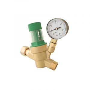 R&eacute;ducteur de pression &agrave; membrane M&acirc;le 20/27 - Avec manom&egrave;tre