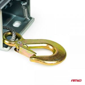 Treuil, treuil manuel &agrave; manivelle, treuil &agrave; c&acirc;ble, 450 kg AMIO-03282