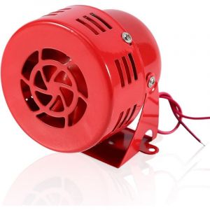 Klaxon De Voiture électrique 12V 1,5 A 110db Voiture Camion Moto Sirène Raid Aérien Alarme Puissante Rouge Années 50 Sirène Sécurité D'urgence