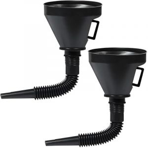 2 Pi&egrave;ces Entonnoir Essence,Entonnoir &agrave; Huile Voiture,Plastique Entonnoir pour Carburant,pour Moteur de Voiture Avec Tuyau d'extension Flexible