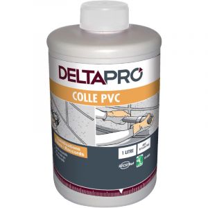 Deltapro - colle pvc - pour réseau eau potable sous pression - pot de 250 ml avec pinceau 30601724