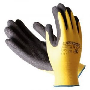 3L - Gant agricole en nylon et latex avec paume Supertex jaune T-8SL-01
