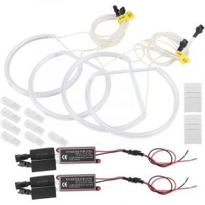 Voiture Angel Eyes Lights Set Blanc CCFL Angel Eyes Halo Anneaux Lampe Lumineuse Haute Luminosit&eacute; Fit pour E46